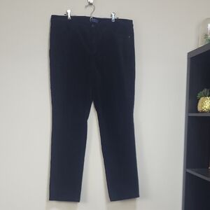 TALBOTS Black Simply Flattering 5-Pocket Corduroy Pants